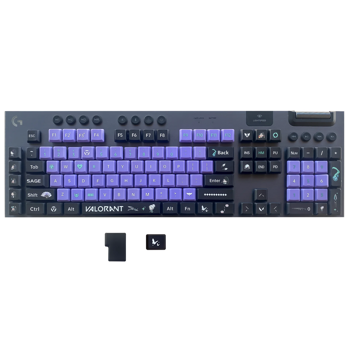 Dazzling Upgrade! G915 Dual-color Keycaps, PBT DIY Keycaps for Logitech G813/G815/G913/G915 TKL RGB Mechanical Gaming Keyboards
