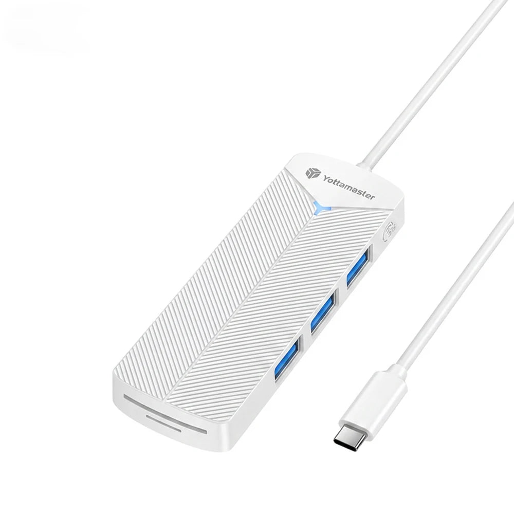 Yottamaster 5Gbps 4-in-1 USB3.0 Hub USB HUB Adapter Expansion Dock Ultra-Slim OTG Adapter Type C For PC iOS Computer Accessorie
