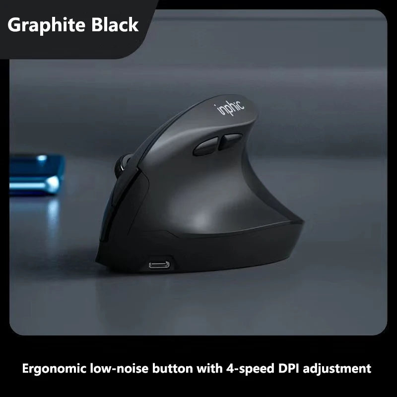 Inphic X9 PRO Vertical Wireless Mouse Type-C Fast Charging Ergonomic Silent Office Mouse For Laptop PC Computer Gaming Mouse