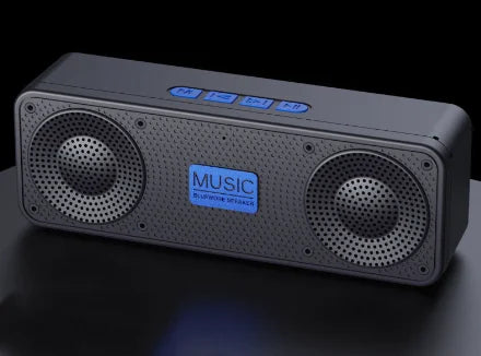 S18 Bluetooth Speaker W/ Subwoofer, FM Radio, 20H Battery, Waterproof, Stereo for Phone/PC Outdoor