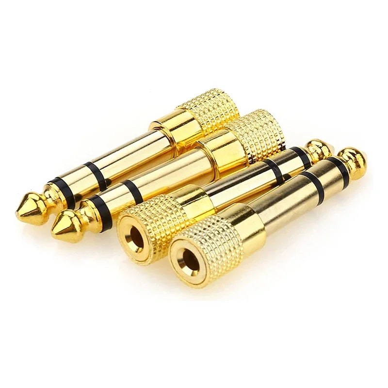 1PC Speaker Connector 6.35mm Male to 3.5mm Female Audio Connector 3.5 Jack Aux Cable for Speaker Guitar Jack