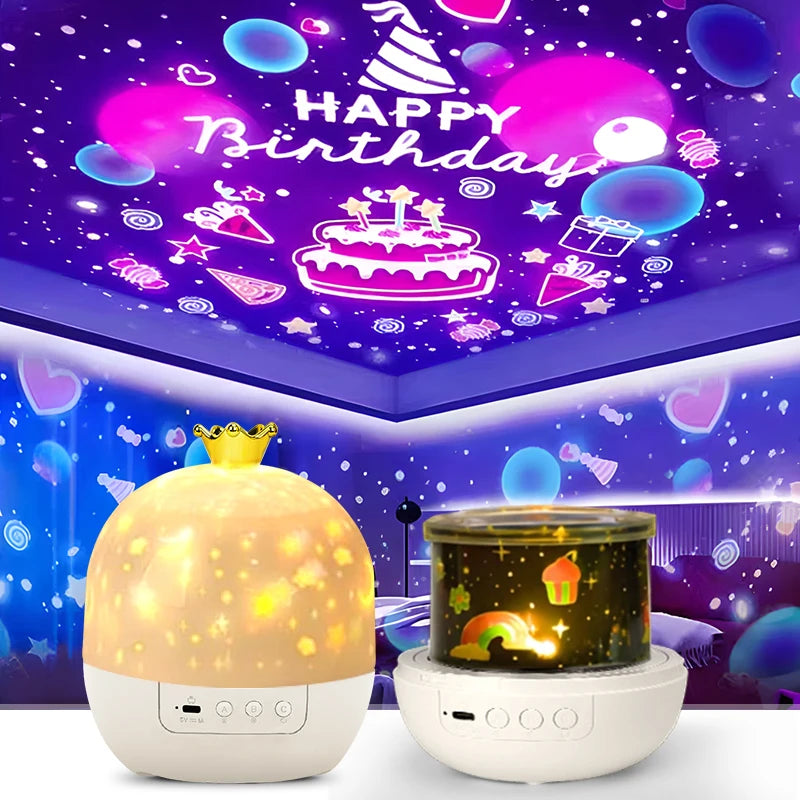Star LED Night Light Projector, Star Ocean Projection Light, 15 Films Light Projector, Best for Christmas Kids Gifts