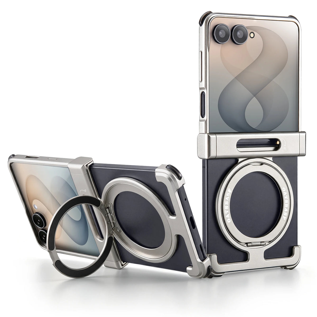 Eary for Samsung Galaxy Z Flip 8 7 6 Case for MagSafe 360° Rotatable Magnetic Kickstand Ultra-Thin Shockproof Protective Cover