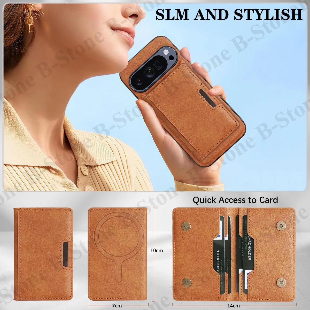 Wallet Leather Case For Google Pixel 8 8Pro 8A 9 9Pro 9A 10 10Pro 10A Pro XL ProXL Cards Bag Wireless Charging Phone Cover