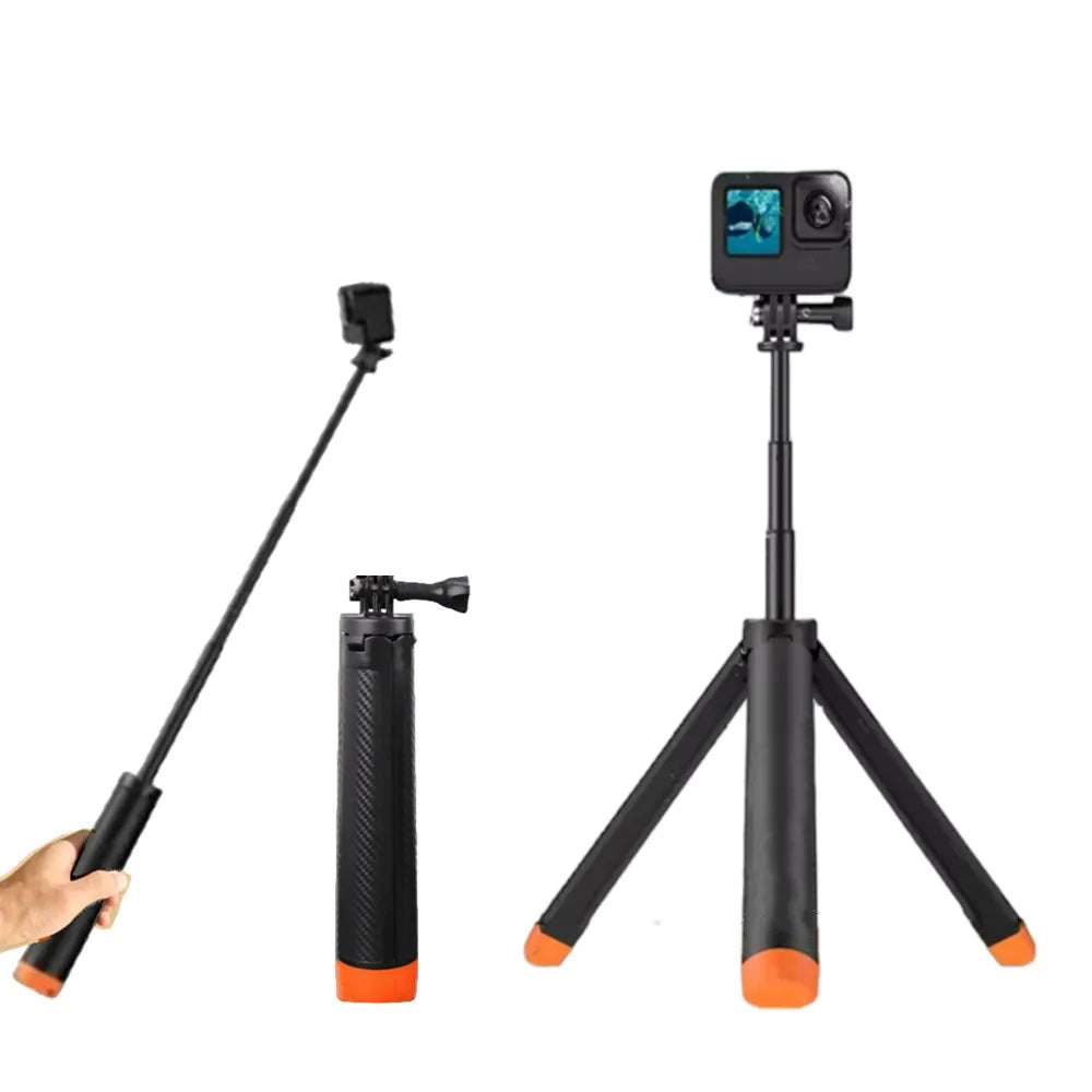 Underwater Buoyancy Pole Extendable Selfie Stick Tripod Suitable for GoPro Insta360 DJI OSMO Sports Camera Accessories