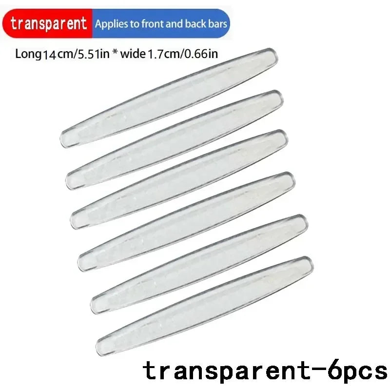 New 4/6 PCS Car Anti-collision Protection Decoration Strip Universal Front Rear Bumper Corner Protector Guard Car Accessories