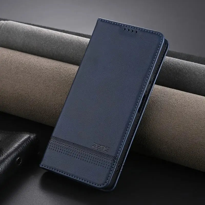 Leather Case For Samsung S26 S25 S24 S23 S22 S21 S20 Ultra Fe S8 S9 S10 Plus S25 Edge Case Luxury Magnetic Flip Phone Cover