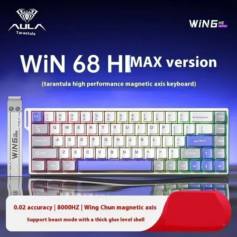 Aula Win60 Win68 He Magnetic Switch Keyboards 8k Rgb Hot-Swap Wired Mechanical Gaming Keyboard Customize Esports PC Gifts