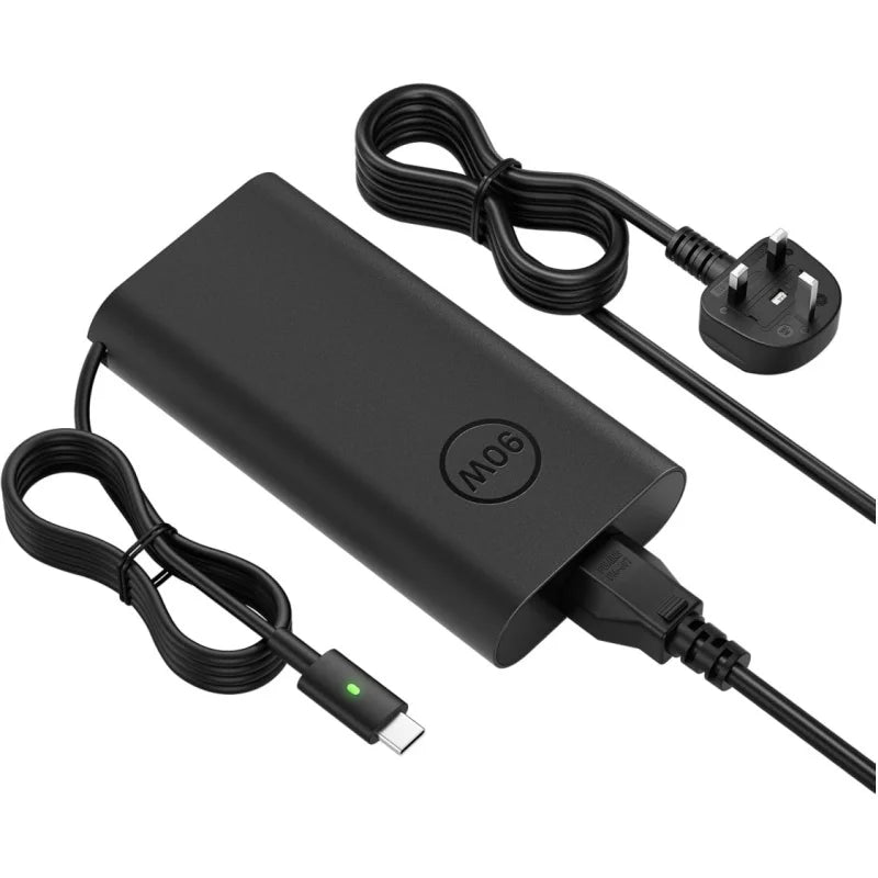90W USB/TYPE-C AC Laptop Power Adapter Compatible with DELL XPS 15 17 Latitude 3000 7000 Series Precision 5470 5550 3540 3570