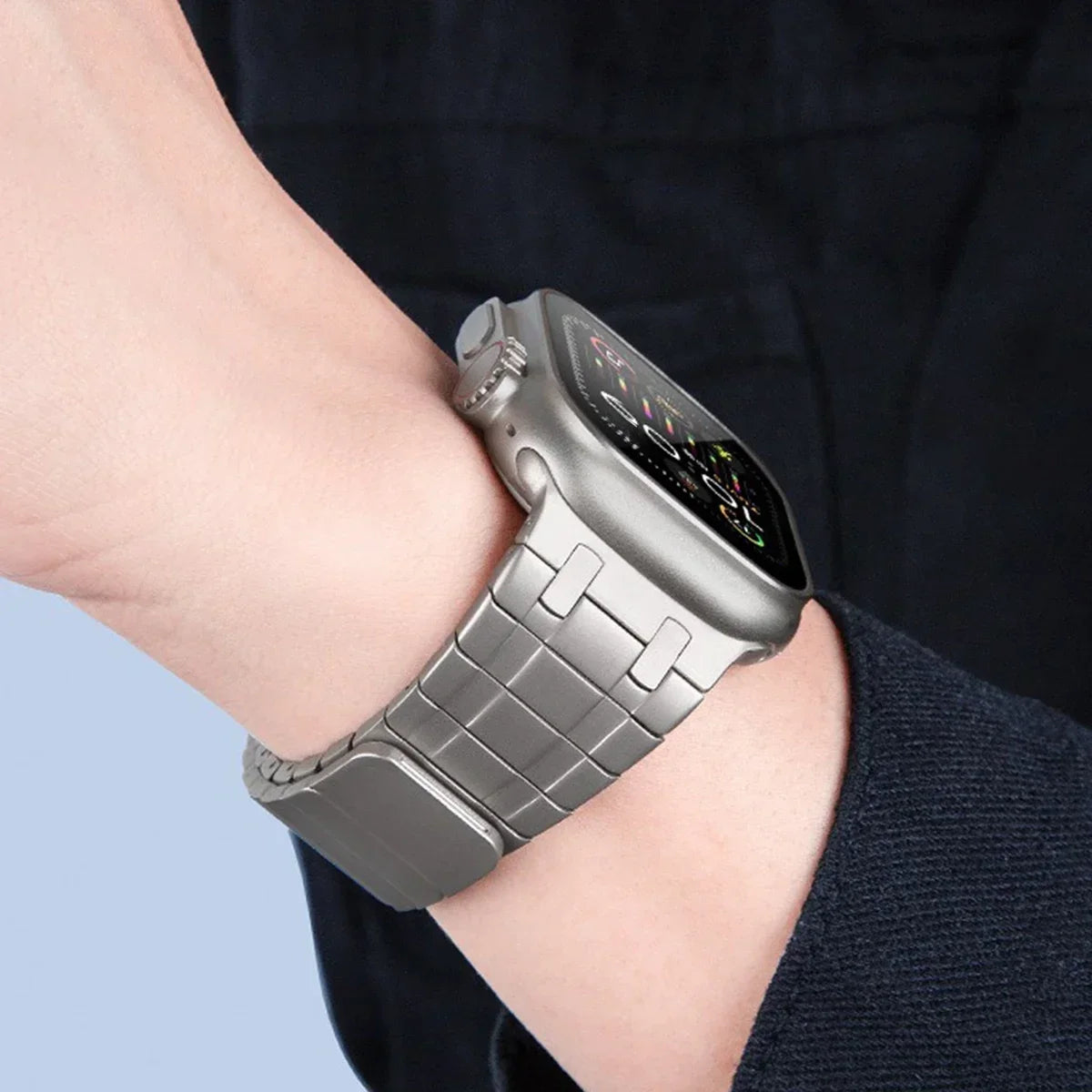 Stainless Steel Magnetic Band for Apple Watch Ultra 2 49mm iWatch Series 9 8 7 6 5 4 SE 45mm 44mm 42mm Loop Bracelet