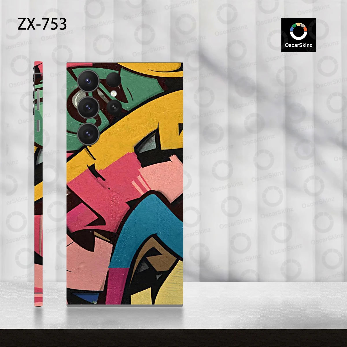 Colorful Decal Skin for Samsung Galaxy S24 S23 S22 Ultra Plus S21 Note20 Back Screen Protector Cover Wrap Stones Sticker