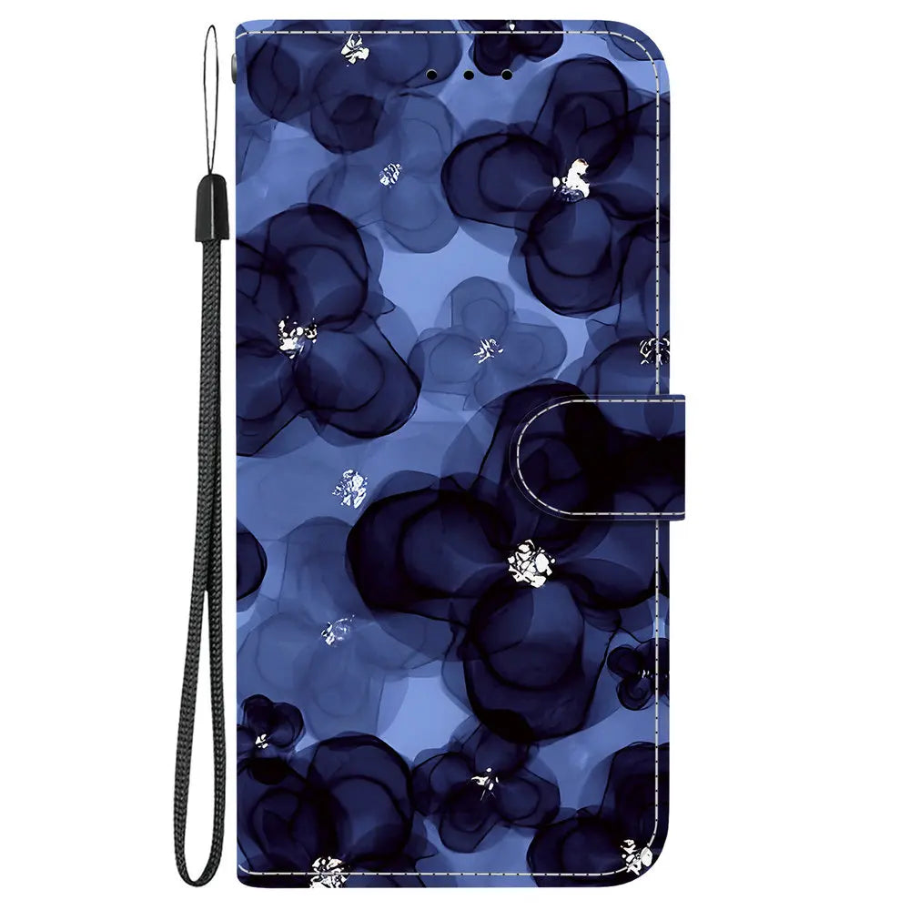 Note 10 20 Ultra S20 S10 Lite Flip Case Floral Leather Wallet Funda for Samsung Galaxy S20 FE Case Samsung S10e S9 Plus S 9 8 +