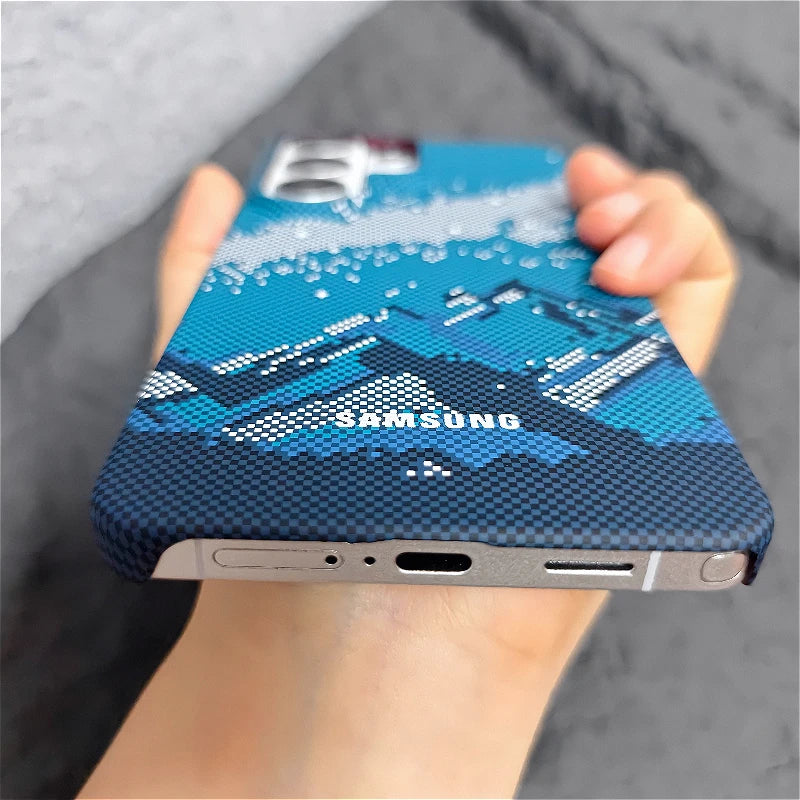 For Magsafe Carbon Fiber Case For Samsung Galaxy S26 S25 S24 S23 S22 Ultra Plus S25FE A 57 56 55 17 16 15 Magnetic Charge Cover