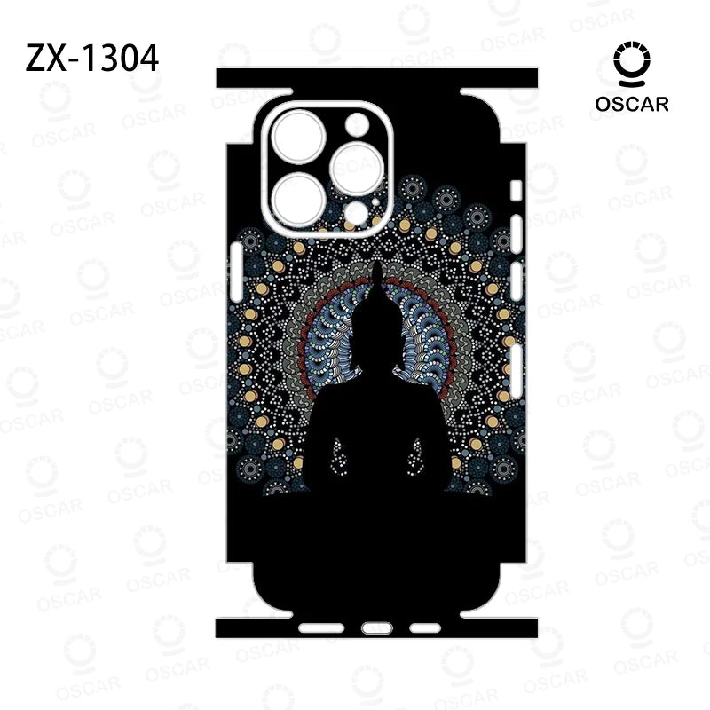 OscarSkinZ Wrap For iPhone 17 16 Pro Max Sticker 15 14 Plus Back Film 13 12 Mini Protective Decal Side Frame Back Protector