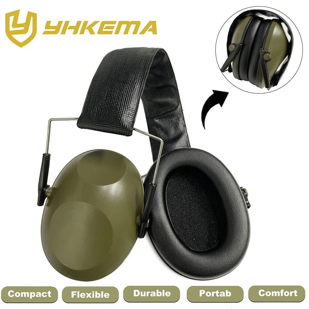 Tactical Noise-Canceling Ear Defenders | Folding Hearing Protection for Hunting & Shooting | Pro-Grade Soundproof Muffs