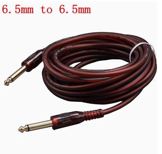 1 pcs 6.5 to 3.5 Jack Aux Cable Adapter for Speaker Guitar Amplifier TRS Audio Cable Jack 3.5mm to 6.5mm Audio Cable Auxiliar