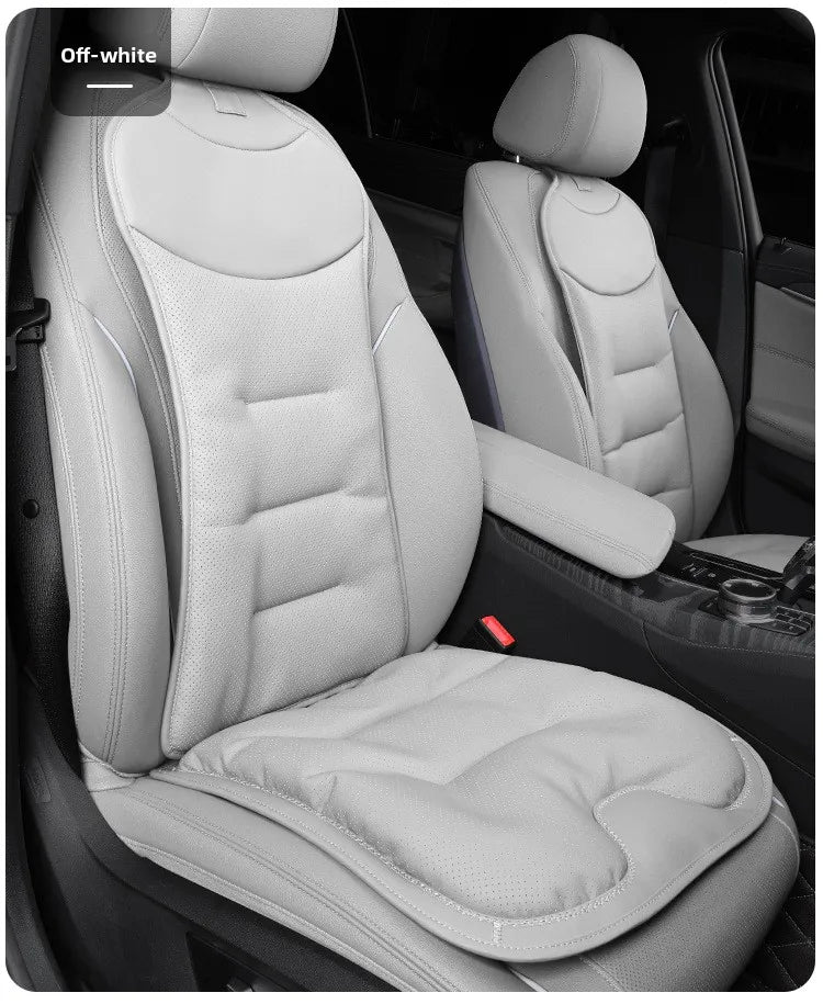 Universal Perforated Nappa Leather Car Seat Cover Luxury Sedan SUV Breathable Comfortable Cloud Cotton Cushions Car Seat Cover