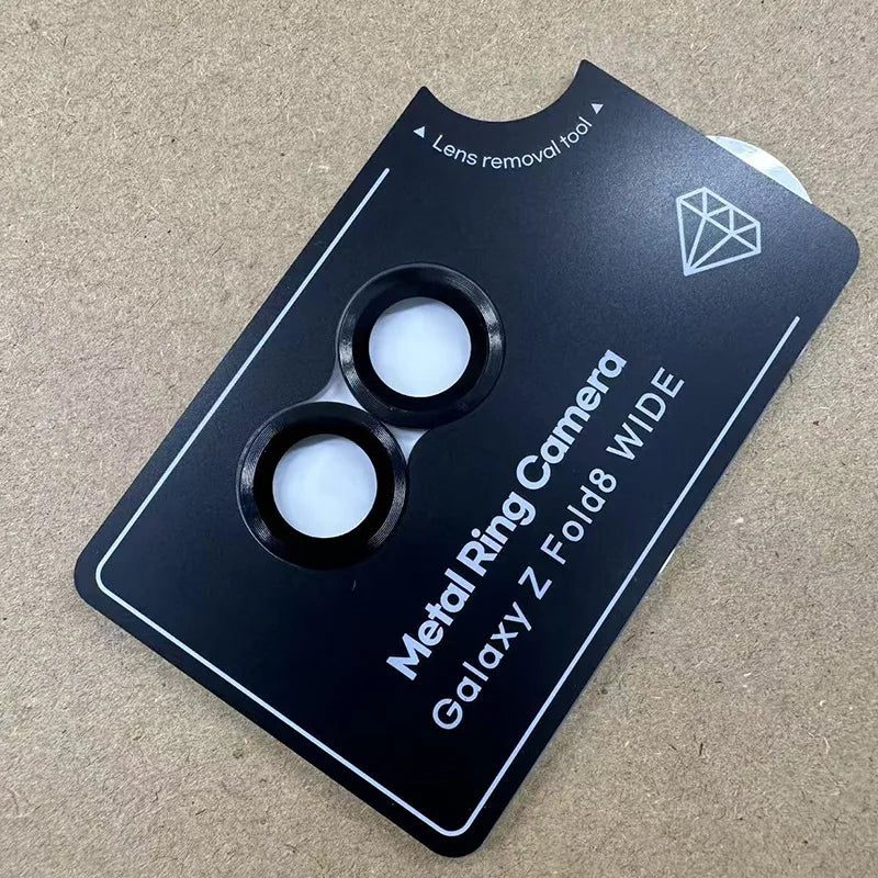 1 Set Lens Protective Film for Samsung Galaxy Z Fold8 Ultra Metal Ring Camera Protectors For Samsung Z Fold 8 Lens Glass Caps