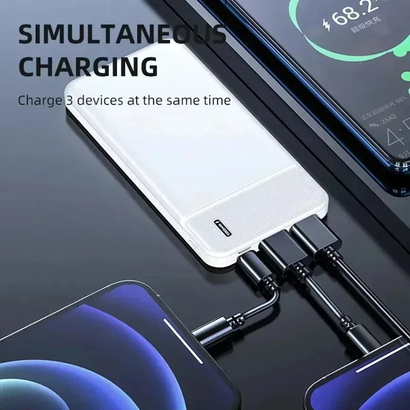 Lenovo New 500000mAh Power Bank Portable Large Capacity Super Fast Charging Powerbank Heating For Vest Jacket External Battery