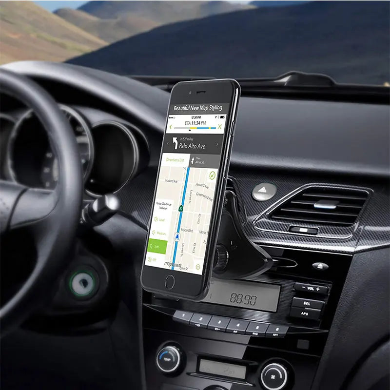 N50 Strong Magnetic Car Phone Holder Universal CD Slot Mobile Phone Holder Built-in 6 Strong Magnets 360 Rotating Vent Holder