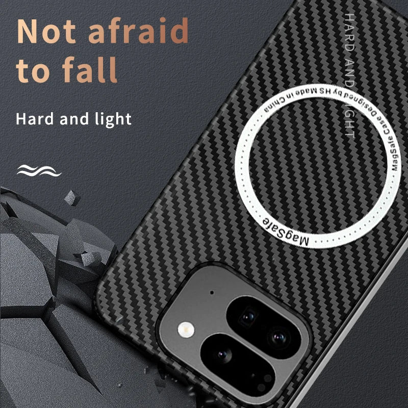 Magsafe For Google Pixel 9 Pro Fold Case Slim Plastic Magnetic Charging Hard Protective Cover
