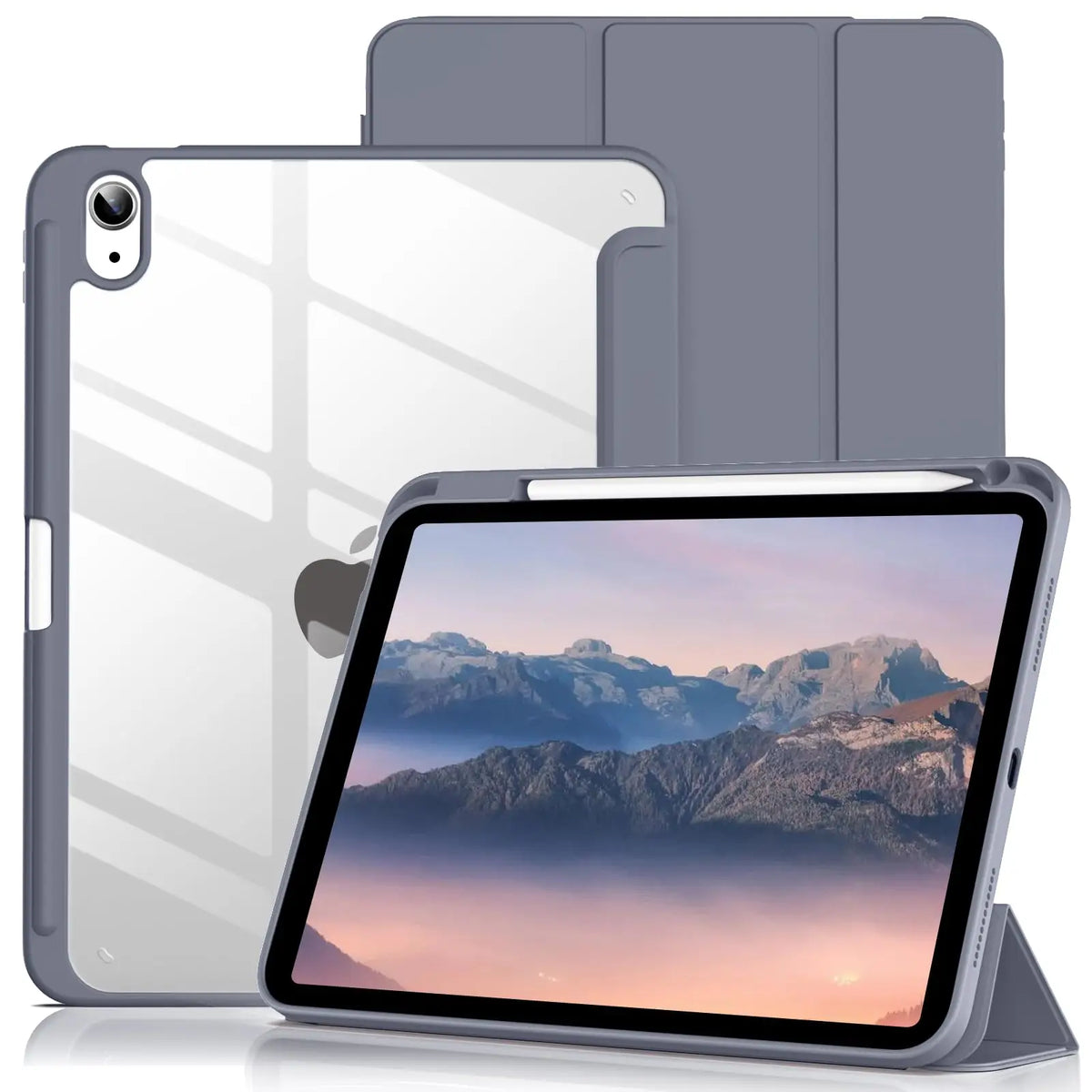 For Apple iPad (A16) 11th 11'' 2025/10th 10.9'' 2022 Generation Case with Pencil Holder, Hybrid iPad 11 10 Case with Clear Back