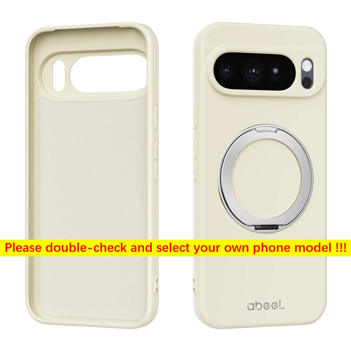 For Google Pixel 11 10 9 Pro XL 10a 9a Phone Case 360° Rotate Magnetic Holder Luxury Skin Friendly Feel Silicone Stand Covers