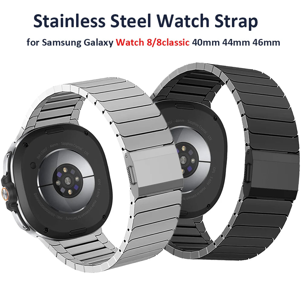 Luxury Metal Band for Samsung Galaxy Watch8 40/44mm Magnetic Buckle Strap for Galaxy Watch 8Classic 46mm Wristband Bracelet