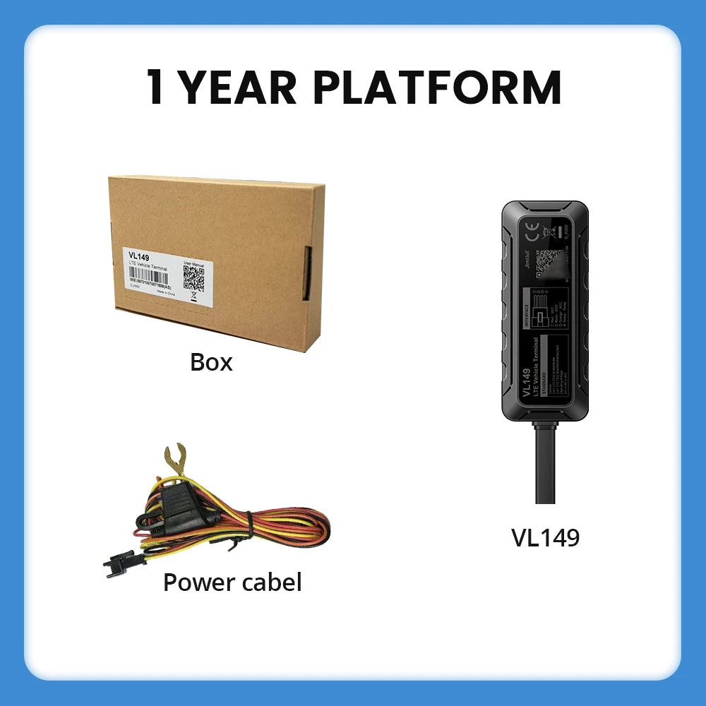 Jimi VL149 4G Mini GPS Tracker With Real-time Tracking Smart Alerts Remote Cut-Off Motorcyc Locator For Vehicle Fleet Management