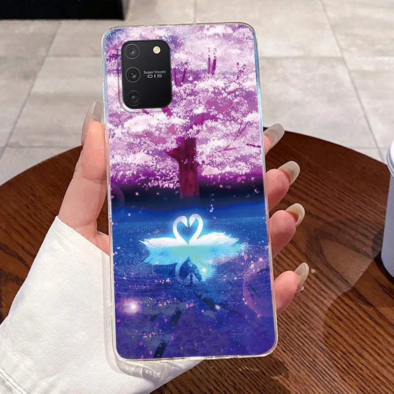 Casing For Samsung S10 Lite Case G770F Aesthetic Cute Cat Fashion Transparent Back Cover For Samsung Galaxy S10 Lite Phone Case