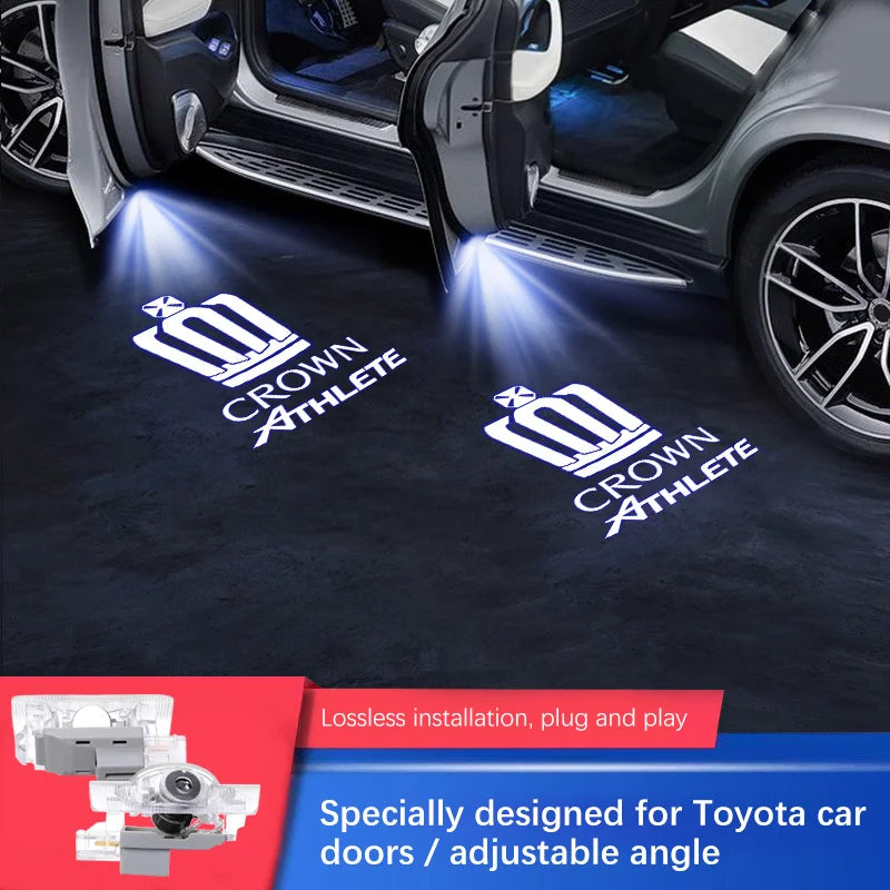 Auto Accessories For Toyota Crown JZS171 JZS171W JZX175 JZX171 GRS180 GRS200 GRS181 GRS182 car led Door Welcome Lights Logo Lamp