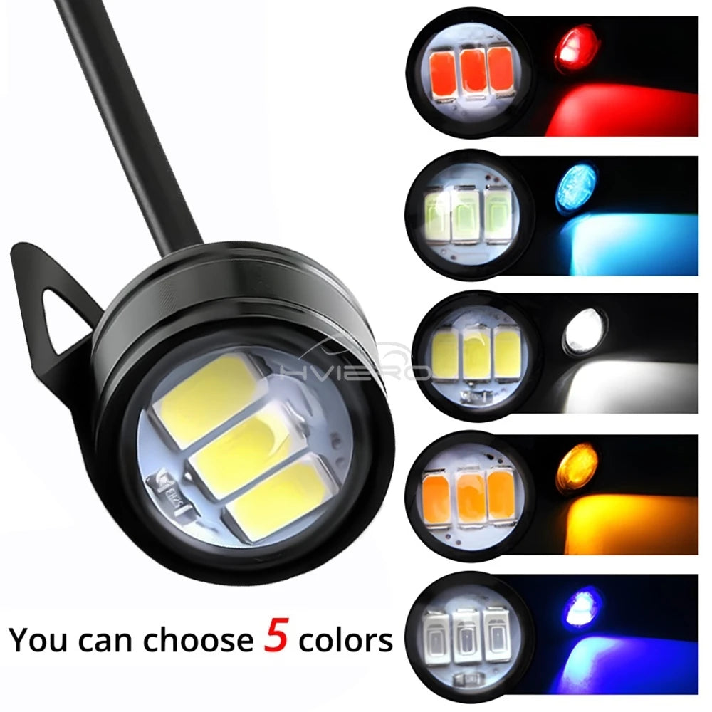 1X Car Eagle Eye Mirror Light DRL Backup Bulb Auto Motor Led Turn Signal Reverse Parking Brake Trunk Lamping Daylight Waterproof