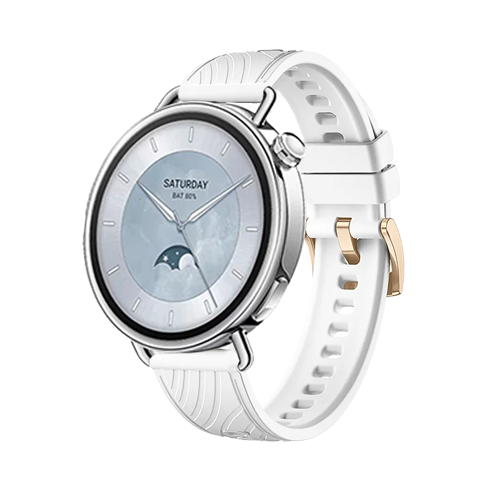 18mm Band for Xiaomi S4 41mm Sport Breathable Adjustable Band for Xiaomi S4 41mm Men Women Rubber Accessroeis Watch Strap
