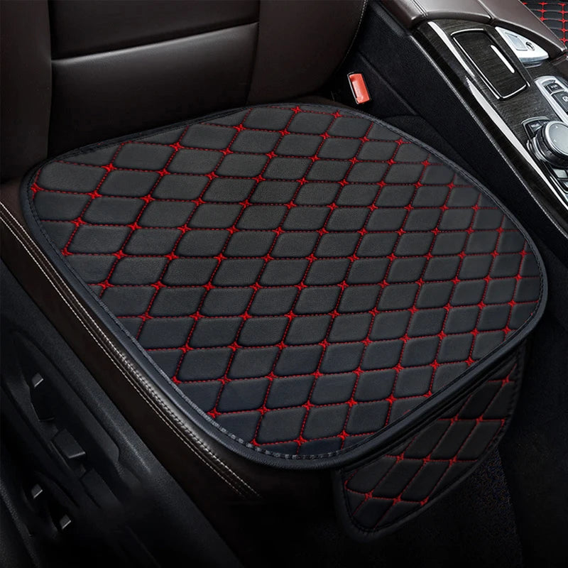 Universal Car Seat Covers Pu Leather Fashion Car Front and Rear Seat Cushions Car Seat Protector Four Seasons Auto Accessories