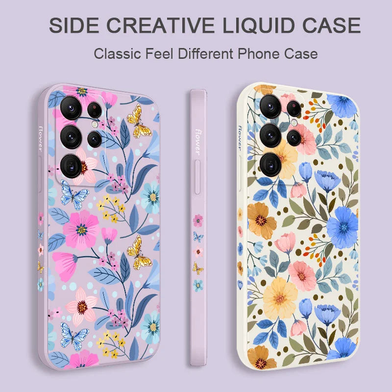 Miss Pattern Phone Case For Samsung Galaxy S25 S24 S23 S22 S21 S20 Ultra Plus FE S10 S9 S10E Note 20 Ultra 10 9 Plus Cover