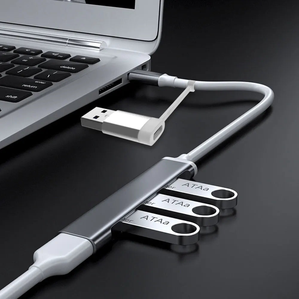 USB Type C HUB Dock 3.0 USB 3.0 2.0 Hub 4 Ports Multi Splitter Adapter OTG For PC Lenovo HUAWEI Xiaomi Macbook Aluminum Alloy