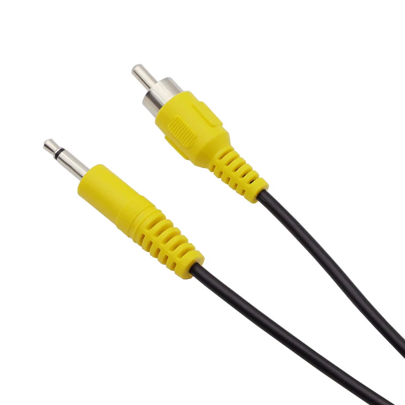 1.5M Aux Audio Cable 3.5mm Mono Male Plug Jack to Single RCA Male AV Audio Video Cable Connector Adapter for Laptop MP3/MP4