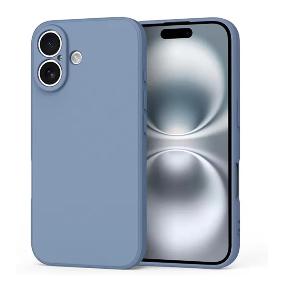 For iphone 17 16 15 14 13 Pro ProMax mini Air PLus Delicate Case Fall prevention Case Liquid Silicone Plain Rubber TPU Protector