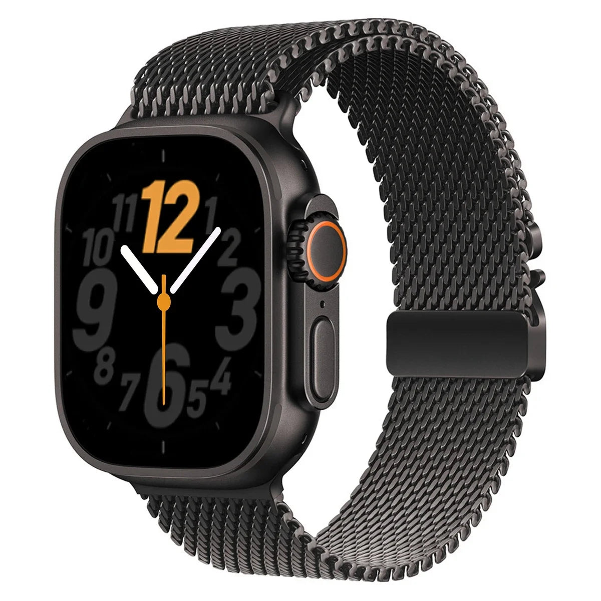 Official Titanium Milanese Loop Band for Apple Watch Bands Ultra 2/Ultra 49mm 46mm 45mm 44mm 42mm Parachute-style Strap Bracelet