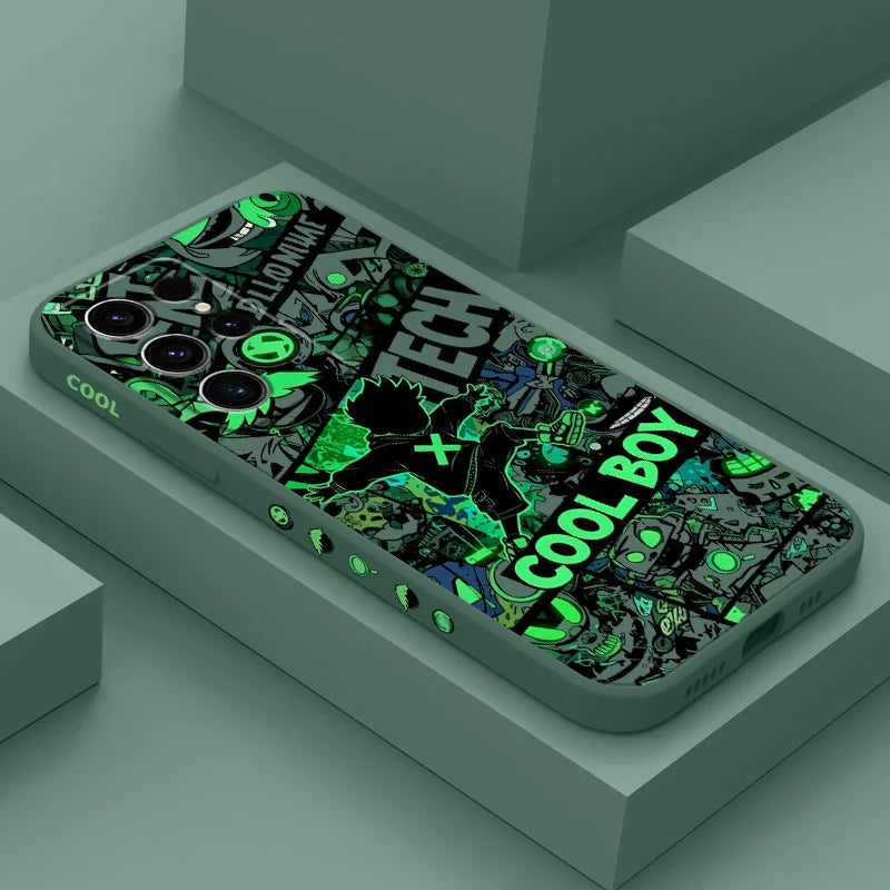 Cool Guy Graffiti Phone Case For Samsung Galaxy S25 S24 S23 S22 S21 S20 S10 S10E FE Ultra Plus Note 20 Ultra Silicone Cover