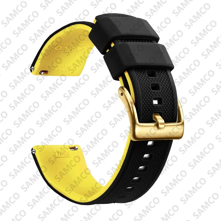 Quick Release Rubber Watch Strap Silicone Watch Band 18mm 20mm 22mm Huawei ,Samsung Galaxy, Garmin, Watch Replacement Watchband