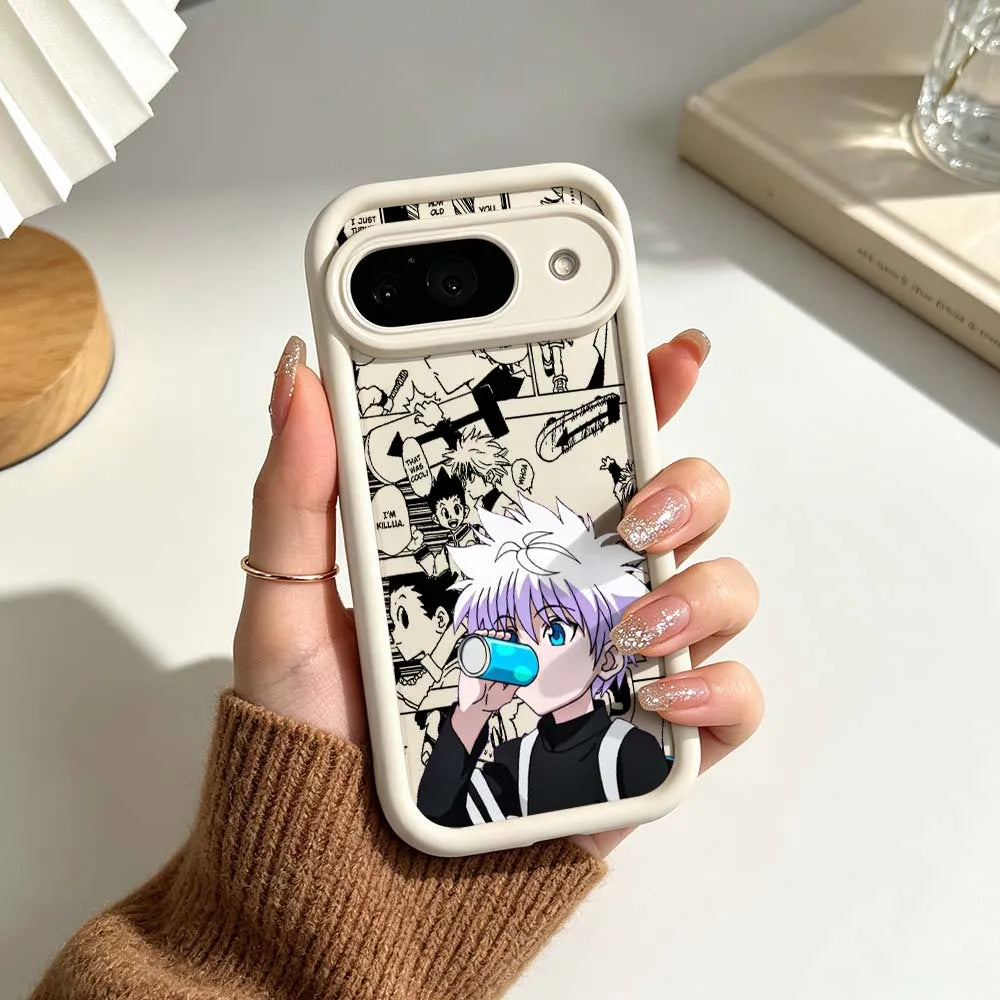 Anime Killua Hunter x Hunter For Google Pixel 10 9 8A 8 7 7A Pro XL 5G Eye Ladder Soft Silicon Shockproof Cover Phone Case