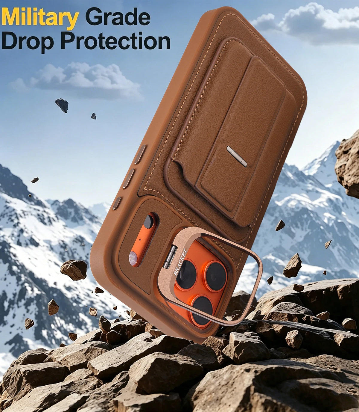 3 IN 1 Matte Leather Texture Wallet Card Slots Holder Phone Case For iPhone 17 Pro 17 Pro Max Phone Wallet Case
