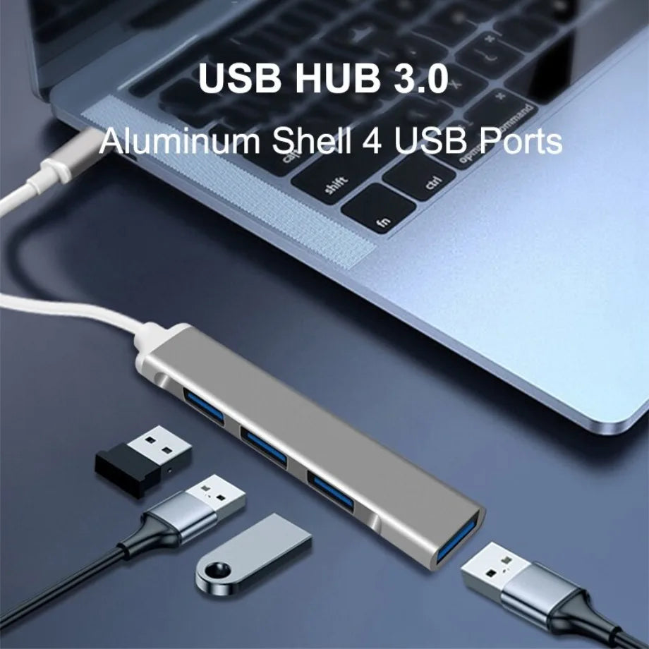 USB C HUB 3.0 Type C 4 Port Multi USB Splitter Adapter OTG For HUAWEI Xiaomi Macbook Pro 13 15 Air Pro PC Computer Accessories