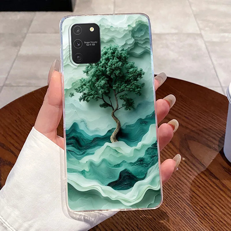 Casing For Samsung S10 Lite Case G770F Aesthetic Cute Cat Fashion Transparent Back Cover For Samsung Galaxy S10 Lite Phone Case