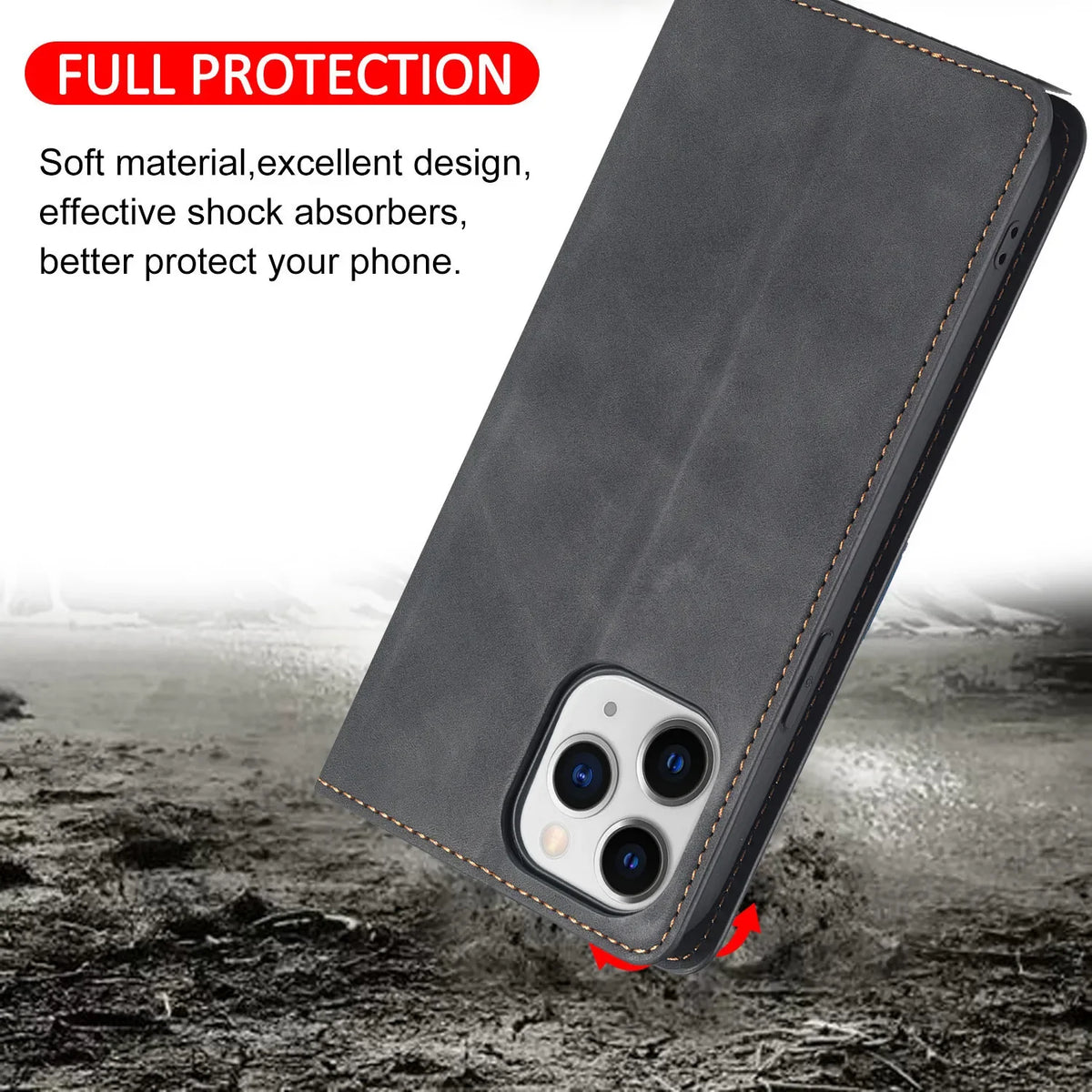 Leather Flip Phone Case For Samsung Galaxy S9 Plus S10 S20 S21 FE S22 S23 S24 S25 S26 Ultra Luxury Magnetic Wallet Bracket Cover