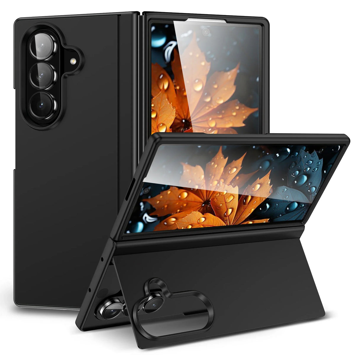 Hard Strong Anti-Fingerprint Stand Case for Samsung Galaxy Z Fold 8 ultra 7 5G fold8 Fold7 Fold6 Fold5 Fold 5 6 4 3 Fold3 Fold4