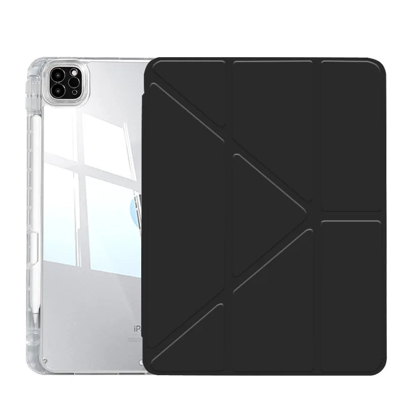 For 2025 iPad A16 Case iPad 11th Generation 11th Air7 6 9th Cover Gen iPad Pro11 4 5 10.9in 12.9 Mini6 7 10.2 Pencil Holder Case