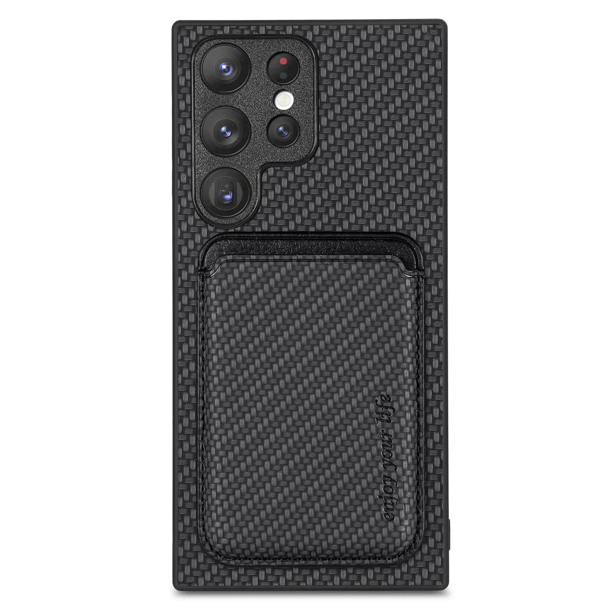 Carbon Fiber Style PU Leather for Magsafe Case for Samsung Galaxy S26 S24 S25 Ultra S22 Plus S21 S23 FE A57 A55 A56 Cover LM2
