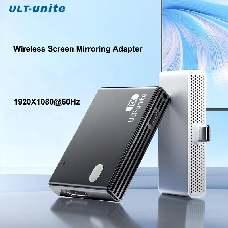 Type C to HDMI-Compatible Wireless Video Transmitter Receiver Kit Extender Adaptor TV Stick Dongle 50M for Laptop Phone Monitor